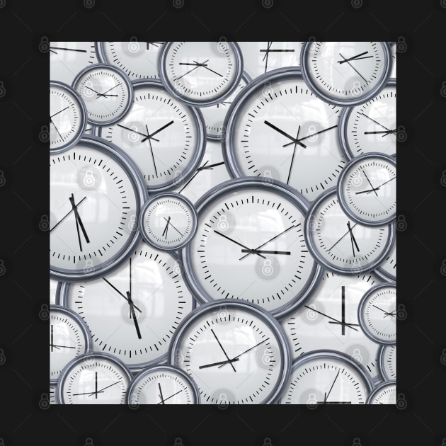 Silver Clocks Passing Time #2 by clearviewstock