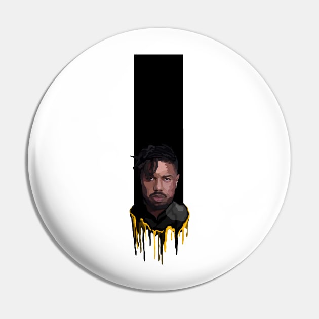 Killmonger - Dripping Gold Pin by lsjordan