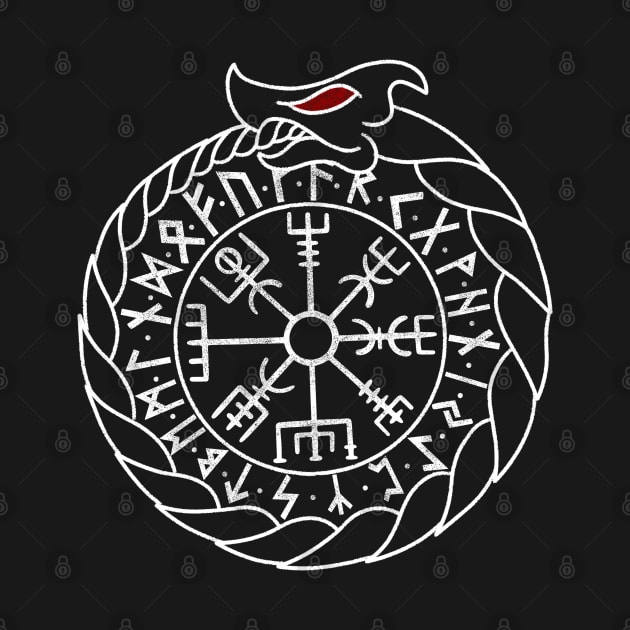 Vegvisir and Futhark - Ouroboros by Modern Medieval Design