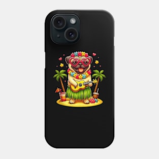 Hawaii Pug Summer Outfits Phone Case