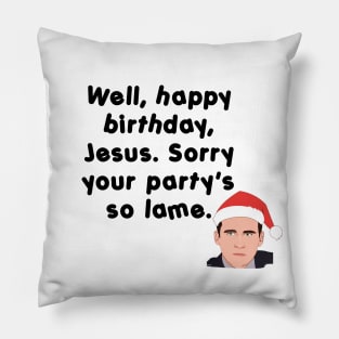 Happy Birthday Jesus Pillow