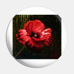 Poppy Flower Pin
