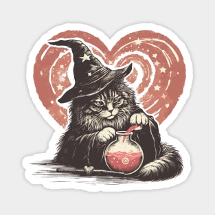 Maine coon wizard of love Magnet