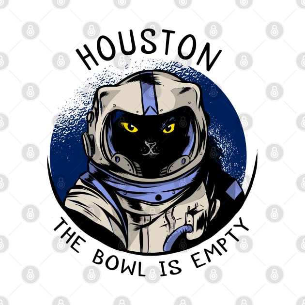 funny cat – Astrocat – Houston, the bowl is empty by LiveForever