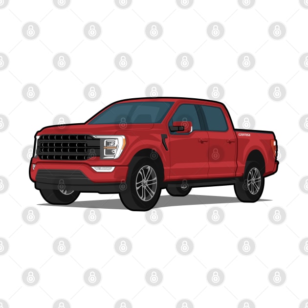 Car truck off road f-150 red by creative.z