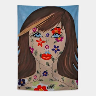 ZAHIR Pretty Woman Painting Tapestry