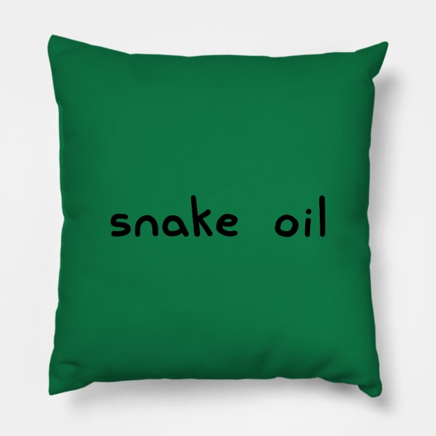 Snake Oil Pillow by Henry Rutledge