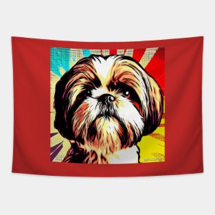 Shih Tzu pop art Tapestry