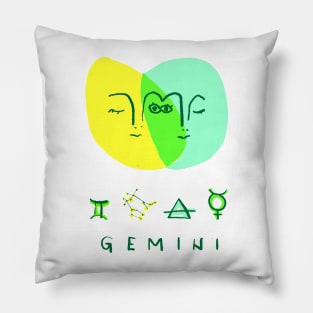 Gemini Twins Mercury Smart Babies Pillow