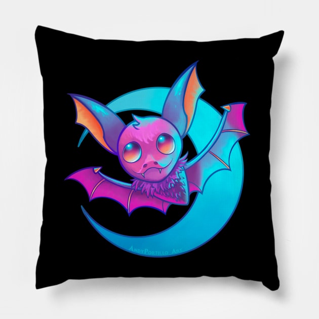 Vampire Bat Pillow by Andy Portillo