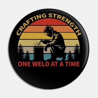 Retro Funny Welder Vintage Blacksmith Humor Welding Nostalgia Pin