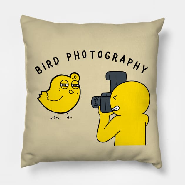 Bird Photography: Funny bird poses for your picture Pillow by Yelda