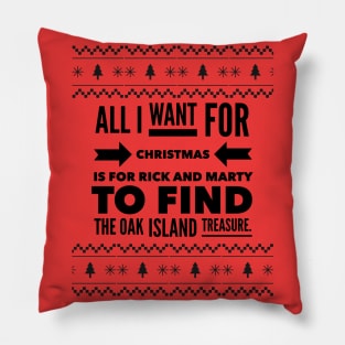 Oak Island Treasure Christmas Shirt Pillow