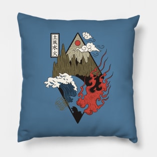 Japanese Four Elements Pillow