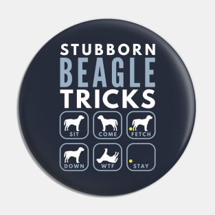Stubborn Beagle Tricks - Dog Training Pin