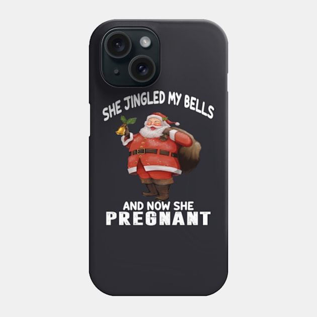 Christmas Pregnancy Announcement Shirts 2019 Phone Case by Daysy1