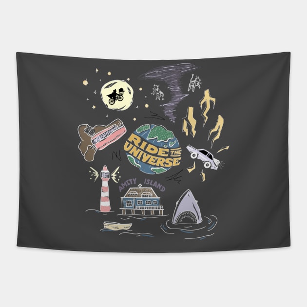 Throwback Theme Park Tee - Dark Tapestry by Britt