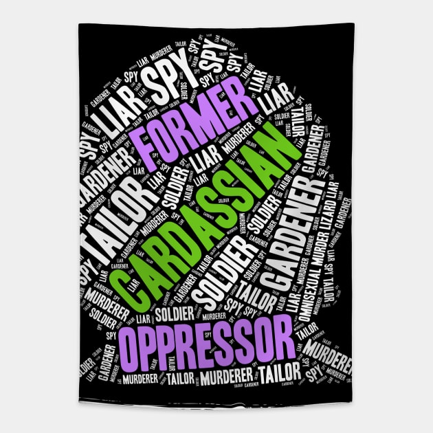 Murder Lizard Former Oppressor Word Art Tapestry by OrionLodubyal