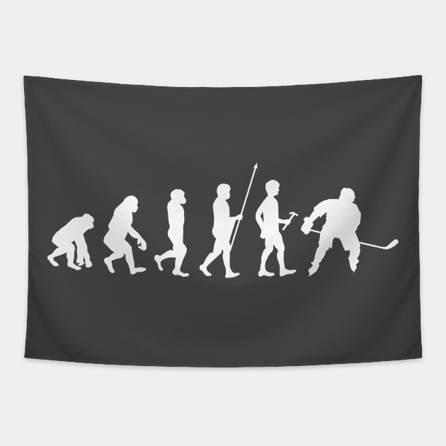 Hockey Evolution Stage T-Shirt Nice Gift for Hockey Fans Tapestry by geekandgamerstore