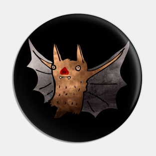 Brown Bat Pin