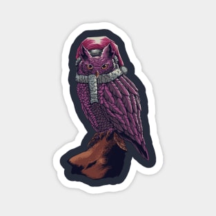 owl santa Magnet