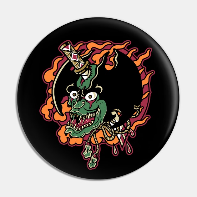 Slayed Debiru Pin by demonigote