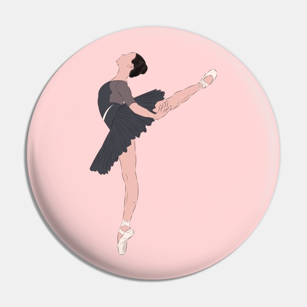 Arabesque - Ballerina Pin by LiLian-Kaff