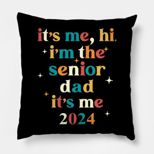 Class of 2024 Senior Gifts Funny Senior Dad Pillow