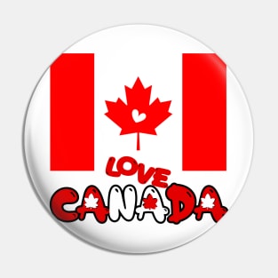 I love Canada Pin