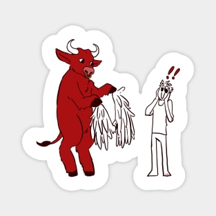 Crimson Bovine Magnet