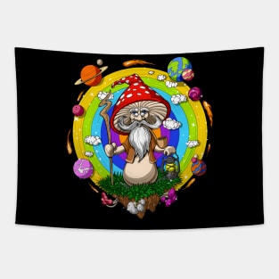 Mushroom Wizard Tapestry