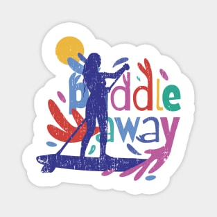 Girl Who Loves Paddle Away Magnet