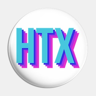 HTX in blue & purple Pin