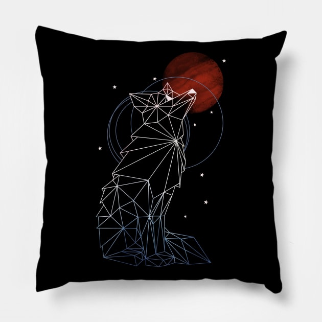 Fox in the Stars Pillow by littleclyde