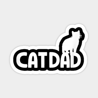 Cat Dad Cute And Funny Cat Owner Magnet