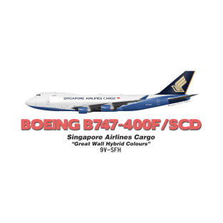 Boeing B747-400F/SCD - Singapore Airlines Cargo "Great Wall Hybrid Colours" T-Shirt