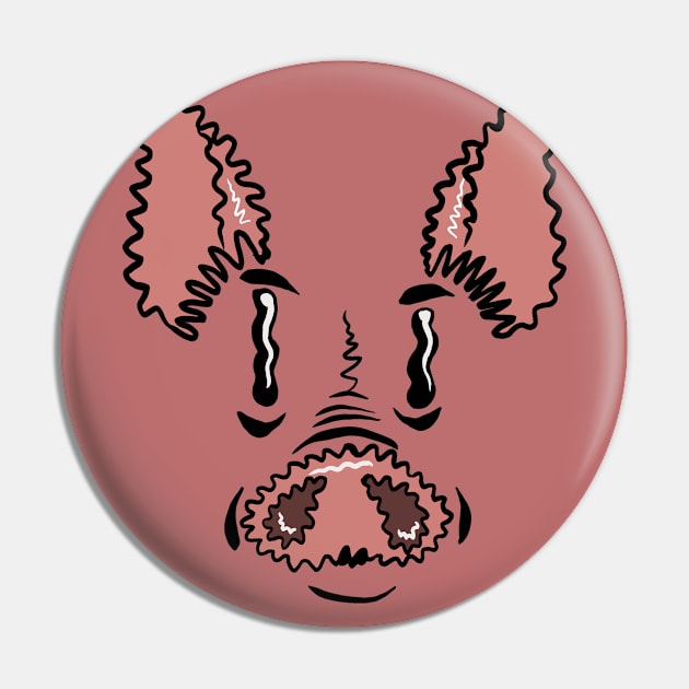 Squiggly pig Pin by Jeffmore