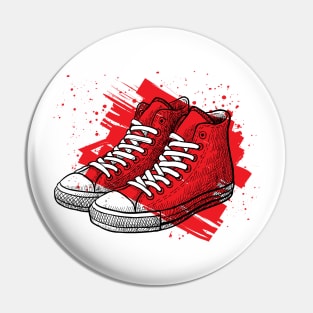 Sneakers drawing Pin