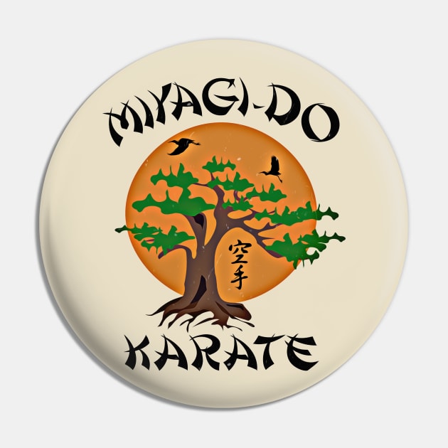 Miyagi-Do Karate T-Shirt Pin by CreatingChaos