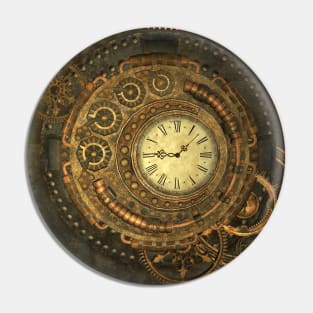 Noble steampunk clockwork Pin