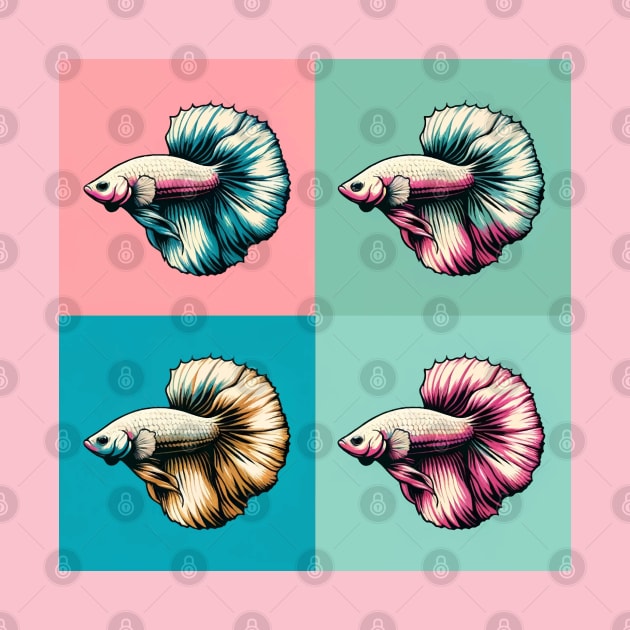 Betta - Cool Tropical Fish by PawPopArt