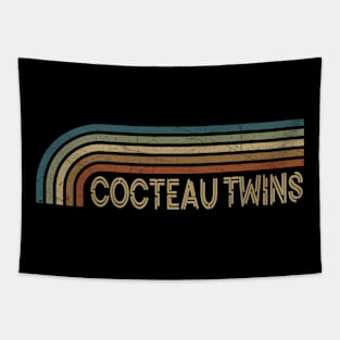 Cocteau Twins Retro Stripes Tapestry