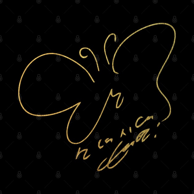 Girls' Generation (SNSD) Taeyeon Autograph Gold by iKPOPSTORE