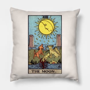 The Moon Tarot Card Pillow