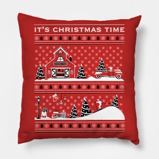 Ugly Christmas Sweater Tee Pillow