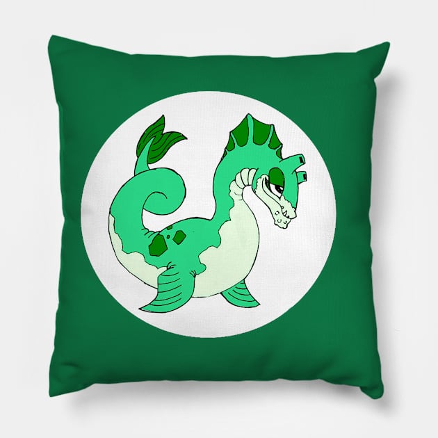 Loch Ness Monster - Cryptids Collection Pillow by SamWalker