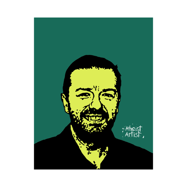 Ricky Gervais by DJVYEATES