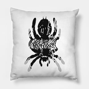 Tarantula Silhouette 82 (Tie Dye) Pillow