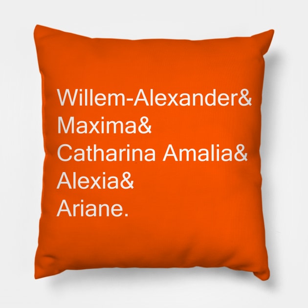 Dutch Royal Family Pillow by SignyC