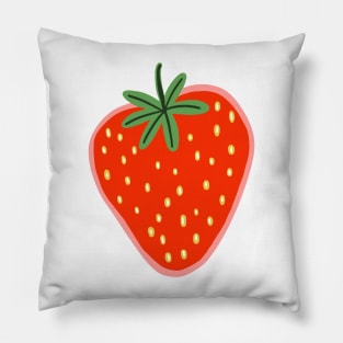 Strawberry cute illustration Pillow